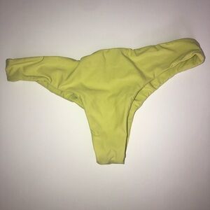 KELEA LOVE SWIM Lemon Lime Thong Bikini Bottoms (small)